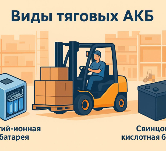 Литиевые или свинцово-кислотные тяговые батареи: различия технологий